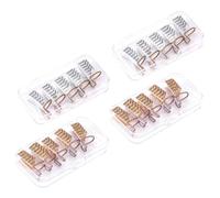 BEBEMOKO 20Pcs Nail Art Guide Manicure Accessory 4.13X2.12X0.67Inch Curved Aluminum Flexible Protector for Reshaping Broken Nails Beginners at Home