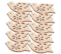 BEBEMOKO 20pcs Unfinished Wood Dove Slices DIY Crafts Wooden Peace Dove Cutouts for Painting Hanging Ornaments Christmas Decorations Party Embellishments