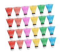 BEBEMOKO 24Pcs Lightweight Plastic Shuttlecock for Colorful Foam Head Badminton Birdies and Safe for Indoor Outdoor Recreational Play and Training Random Color