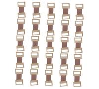 BEBEMOKO 25pcs Elastic Bandage Clips Set Durable Aluminum Buckle Fastener with Stretch Metal Grippers Comfortable Light Brown Replacement Wrap Pins for Athletic Emergency Care and Travel