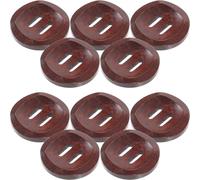 BEBEMOKO 25pcs Wooden Buttons Sewing Buttons Simple Design Chic Smooth Surface Practical to Use 30mm for Knitting Crochet Fabric Clothing