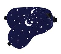 BEBEMOKO 2pcs Cotton Linen 3D Sleep Masks Random Back Color Comfortable Eye Covers for Sleeping Travel and Home Use for Teens