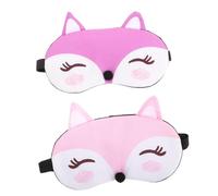 BEBEMOKO 2pcs Cute Sleeping for Boys and Girls Soft Fun Design for Travel for Complete Darkness for Sharing Gifting