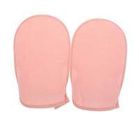 BEBEMOKO 2pcs Double-sided Exfoliating Gloves with Fine Sand Texture for Body Scrubbing Gentle Dead Skin Remover Mitts Suitable for Men and Women Soft Bath Shower Mitts for Skin Cleaning