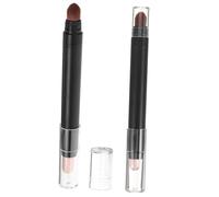 BEBEMOKO 2pcs Dual-end Eyeshadow Sticks with Soft Brush Tips for Women Portable Eye Makeup Applicators Smudge-resistant Suitable for Parties and Daily Use