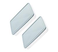 BEBEMOKO 2pcs Refrigerator Egg Storage Box Solid Lid Egg Holder Compartment Freezer Container Sturdy and Odorless