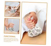 BEBEMOKO 2pcs Reusable Moxibustion Heating Balls Herbal Back Massaging Balls for Deep Tissue Muscle Relief Portable Massage Tool for Shoulders Waist and Eyes Washable and Stylish