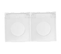 BEBEMOKO 2pcs Round Power Switch Covers with Rhinestone for Tracing Light Boards Sealed Button Protector Caps Preventing Accidental Operation Dustproof Safety Covers for Industrial and