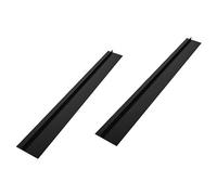 BEBEMOKO 2pcs Silicone Stove Counter Gap Cover Black Sealing Strip for Kitchen Oil Resistant and Waterproof Sealing Tape Flexible Gap Filler for Easy Installation