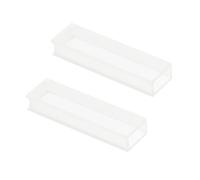 BEBEMOKO 2pcs Standard Cuvette for Spectrophotometer Visible Analysis Laboratory Sample Examination Tool with Path High Transparency Multipurpose
