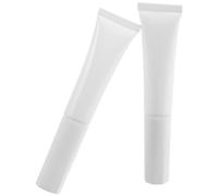 BEBEMOKO 2pcs Travel Makeup Tubes with Flocked Applicator Cap Refillable Plastic Cream Squeeze Bottles for Foundation and Concealer Travel Containers The-go Cosmetics