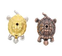 BEBEMOKO 2Pcs Turtle Incense Holder Fireproof Mini Aromatherapy Burner for Home Office Yoga Decor with Smooth Finish and Creative Animal Design