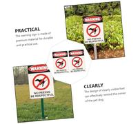 BEBEMOKO 2pcs Vintage Iron Pet Dog Warning Signs for Garden Weatherproof No Peeing and No Pooping Notices Outdoor Hanging Paintings to Prevent Dog Waste