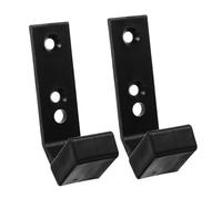 BEBEMOKO 2Pcs Wall Mounted Barbell Rack Heavy-duty Indoor Storage Stand Dumbbell Rod Holder for Home Gym Fitness Equipment Space-saving Weight Bar Support Organizer