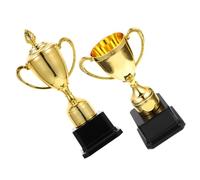 BEBEMOKO 2pcs Winner Trophies Plastic Award Cups for Sports Competitions Talent Shows Football Basketball Rugby Gymnastics Prizes