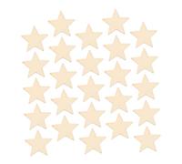 BEBEMOKO 300pcs Natural Unfinished Wooden Star Shapes for DIY Crafts Blank Wood Slices Christmas Wedding Party Decorations Painting and Creative Projects