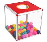 BEBEMOKO 30Cm Square Raffle Box, Suggestion Storage Container for Corporate Surveys, Fundraising, Voting, Sweepstakes at Events