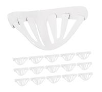 BEBEMOKO 30pcs White Baseball Cap Shapers Lightweight Flexible Hat Brim Inserts for Travel and Display Support Liners to Prevent Deformation and Preserve Hat Shape