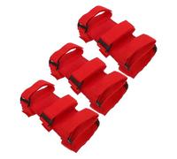 BEBEMOKO 3pcs Adjustable Fire Extinguisher Bracket with Strong Touch Fastener Mounting Strap for Vehicle Trunk Practical Extinguisher Holder Band for Cars Trucks and Buses