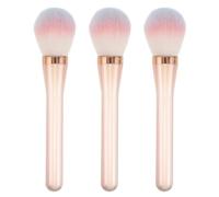 BEBEMOKO 3pcs Face Makeup Brushes with Soft Fiber Blush and Loose Powder Brushes Multi-functional Contour and Highlight Tools in Protective Opp Packaging Portable and Skin-friendly for