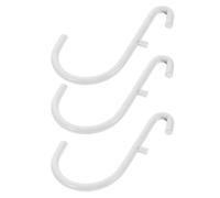 BEBEMOKO 3pcs Heavy Duty Iron J Shape Pegboard Hooks for Standard Pegboards, Expandable Peg Hooks for Tool, Jewelry and Key Organization in Workshop and Garage