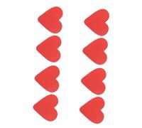 BEBEMOKO 4 Pairs of Heart Shape Nonslip Shoe Pads Self-Adhesive Sole Protectors for Shoes Red Non-Slip Grippers for Everyday Use
