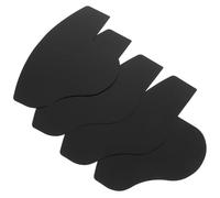 BEBEMOKO 4 Pcs Beard Shaping Template Beard Applicator Card 7.07x4.32x0.04in Hair Fiber Application Easy to Store Delicate Design Classic Black for Men Home Use Hair Salon