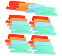 BEBEMOKO 40Pcs Detachable File Folder Tabs Index Labels for Hanging Folders Office Document Classification Red Orange Green Blue
