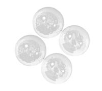 BEBEMOKO 4pcs Baoding Massage Balls for Hand Muscle Training Transparent Crystal Dragon Design Hand Exercise Spheres for Stress Relief Finger Strengthener and Coordination Enhancer