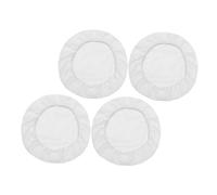 BEBEMOKO 4pcs Breathable White Bonnet Hair Nets for Kitchen Food Service Cooking Elastic Mesh Caps Prevent Hair Tangling for Chefs Food Workers