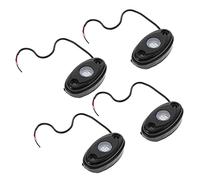 BEBEMOKO 4pcs LED Chassis Lights High Brightness Gradient Strobe Auto Underbody Lighting for Cars Trucks Motorcycles Off Road Vehicles Exterior Accessories