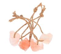BEBEMOKO 4pcs Pink Salt Lick Block Each for Horses Deer Cattle Livestock Mineral Rich Elements Vitality and Growth