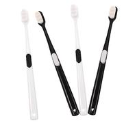 BEBEMOKO 4pcs Portable Soft Bristle Toothbrush for Gentle Gum Care for Adults Pregnant Women and Boy Girl Plaque Removal and Breath Improvement Random Style