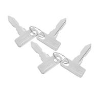 BEBEMOKO 4PCS Spare Golf Cart Keys Replacement for Club Car Electric Ignition Switch Copper Accessories with Antiloss Lanyard for Golf Players