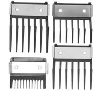BEBEMOKO 4Pcs Stainless Steel Clipper Guards with Iron Buckle Limit Design Hair Cutting Guides for Precise Trimmer Control and Consistent Grooming Results