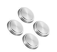 BEBEMOKO 4pcs Stainless Steel Round Stove Covers Burner Covers for Kitchen Elegant Design for Adding Counter Space and Hiding Burners and Effortless Maintenance