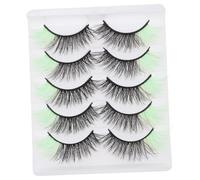 BEBEMOKO 5 Pairs Faux Lashes with Box Natural Half Eye Eyelash Extensions for Women Daily Makeup Parties Weddings Reusable Lightweight Cosmetic Lash