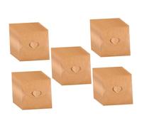 BEBEMOKO 50Pcs Kraft Paper CD Dvd Sleeves Vintage Storage Envelopes with Heart Button Closure for Organizing and Protecting Discs at Home Cinema Car