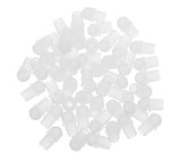 BEBEMOKO 50pcs White Pp Roller Ball Inserts for 13mm Diameter Bottle Mouth Leakproof and Easy Installation Perfume Essential Oil Roller Bottle Inserts for Travel