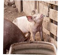 BEBEMOKO 5Pcs Automatic Pig Waterer Nozzles Livestock Feeder Tool for Pigs Efficient Drinking Supply Stainless Steel Construction Easy to Clean and Reduces Water Waste