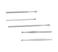 BEBEMOKO 5Pcs Carbon Steel Wax Removal Tool Scoop for Cleaning Wax Build Up for Personal Use and Settings