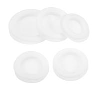 BEBEMOKO 5pcs PVC Round Piggy Bank Stoppers Replacement Plugs with Easy Insert Remove Design for Money Boxes Coin Bank Lids Secure Closure