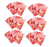 BEBEMOKO 60pcs Year Horse Red Envelopes Vietnamese Lunar Year Paper Hong Bao Cash Pouches Cultural Fusion Design for Spring Festival Multicultural Celebrations