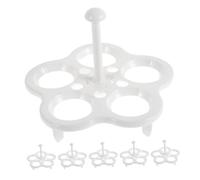 BEBEMOKO 6pcs Egg Holders for Steamer Egg Rack for Pot Steaming Stand for Health Pot