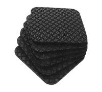 BEBEMOKO 6pcs Non-slip Shock Mat Pads for Treadmill and Elliptical Machines Vibration Absorbing Workout Mats for Noise Reduction Floor Protection and Equipment Stability in Home Gym