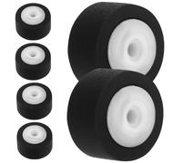 BEBEMOKO 6pcs Pinch Roller Bearing Rubber Tape Recorder Replacement for Audio Radio Video Equipment Wear-resistant Repair Parts Compatible with Cassette CD Player and Stereo