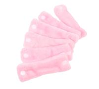 BEBEMOKO 6pcs Pink Sleeping Hair Rollers Made of Soft Synthetic Material for Natural Looking Curls and Long Term Use, for Home Use and Travel Hair Styling
