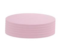 BEBEMOKO 6pcs Round Yoga Knee Mat Pads Soft Cushion for Plank Elbow and Knee Portable Fitness Exercise Mats in Shallow Pink for Home Gym and Outdoor Use