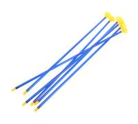 BEBEMOKO 6PCS Suction Cup Arrows Plastic Bow Arrows with Strong Secure Cups Bright Colors for Indoor Outdoor Archery Games Easy to Use S Shooting