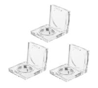 BEBEMOKO 6Pcs Transparent Blusher and Eyeshadow Plates Empty Cosmetic Containers Portable Sample Makeup Storage Boxes Material for Travel and Daily Use